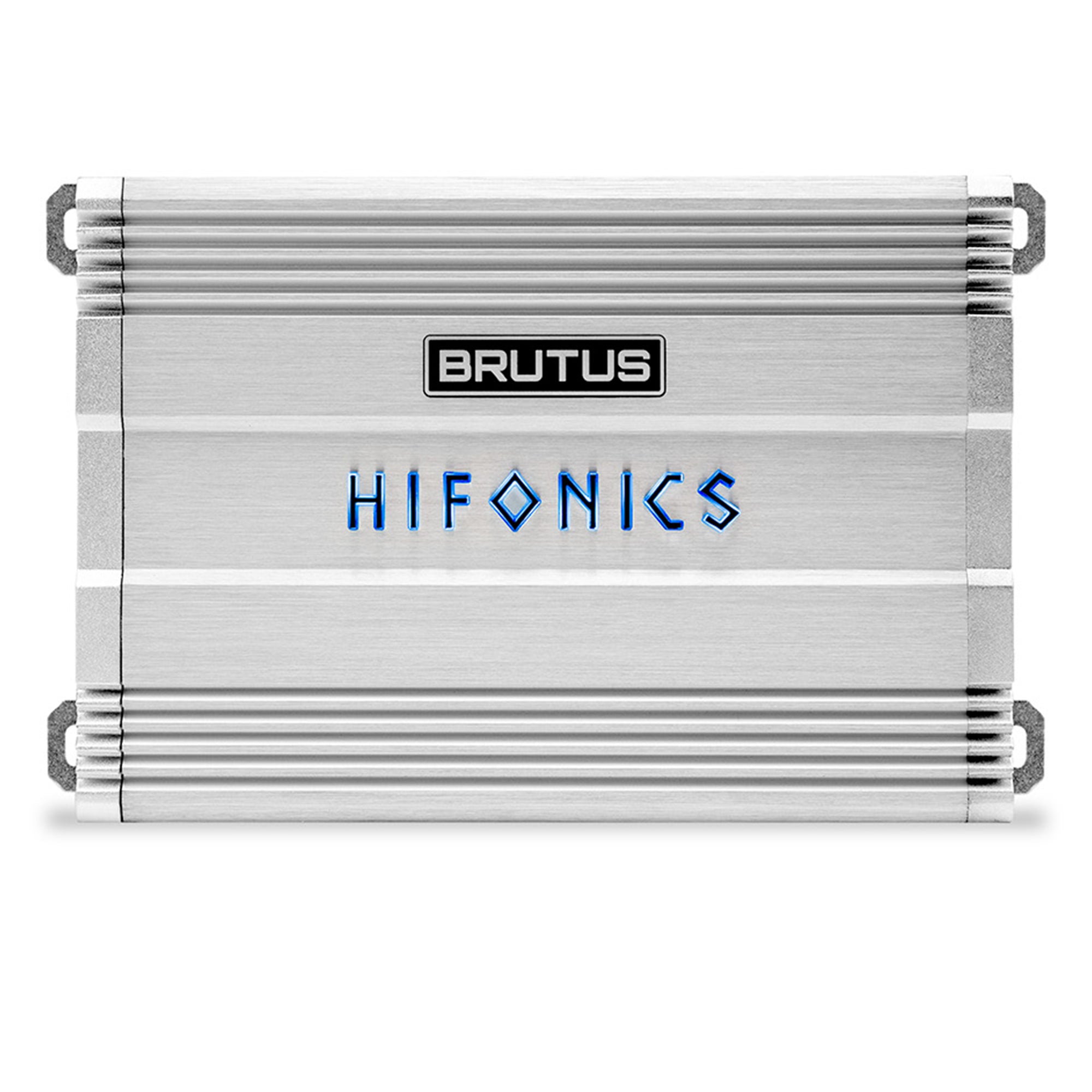 Hifonics Brutus BG 520 Watt 4 Channel Amplifier with Built-In UV Meter, Silver - VMInnovations