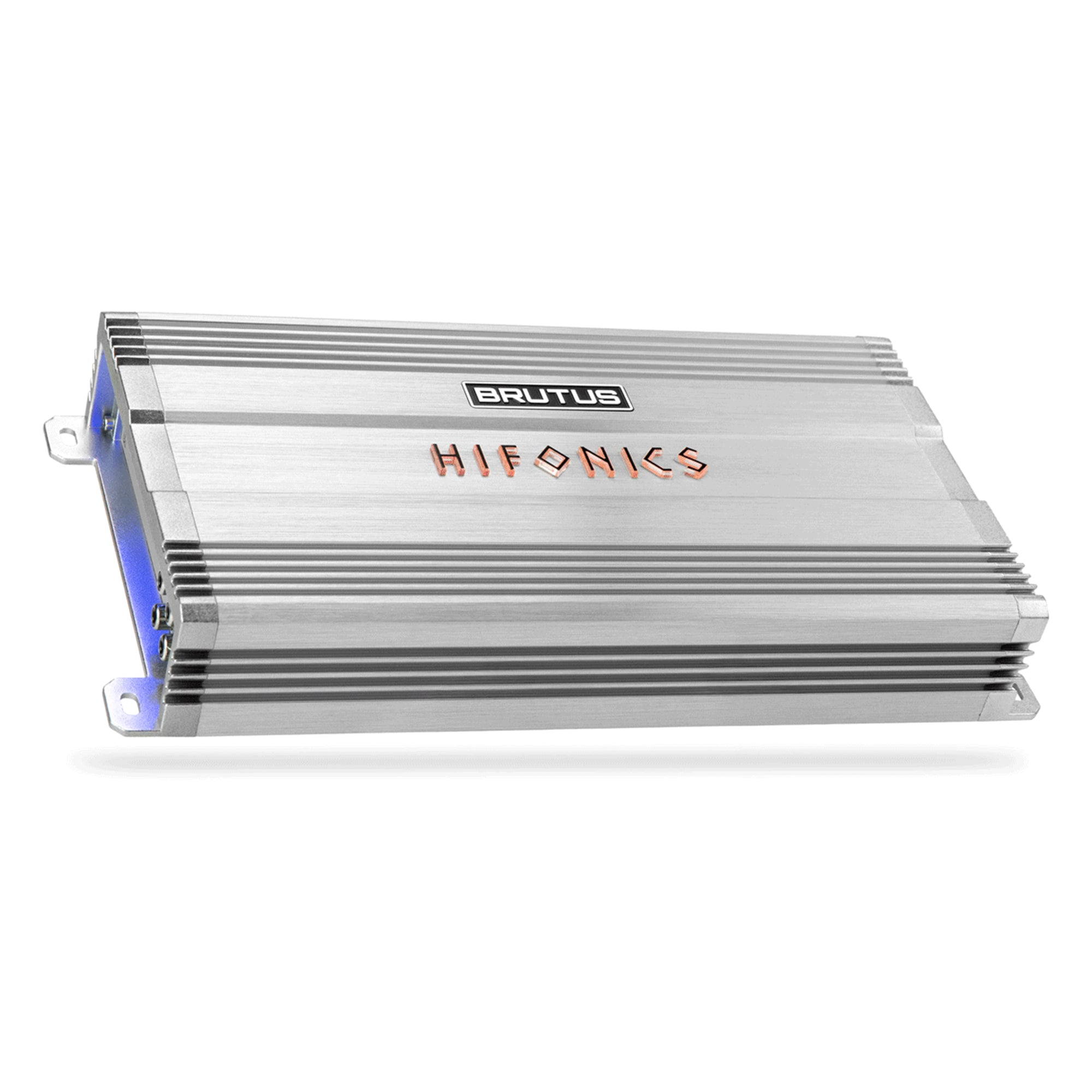 Hifonics Brutus BG 1100 Watt 4 Channel Amplifier with Built-In UV Meter, Silver - VMInnovations