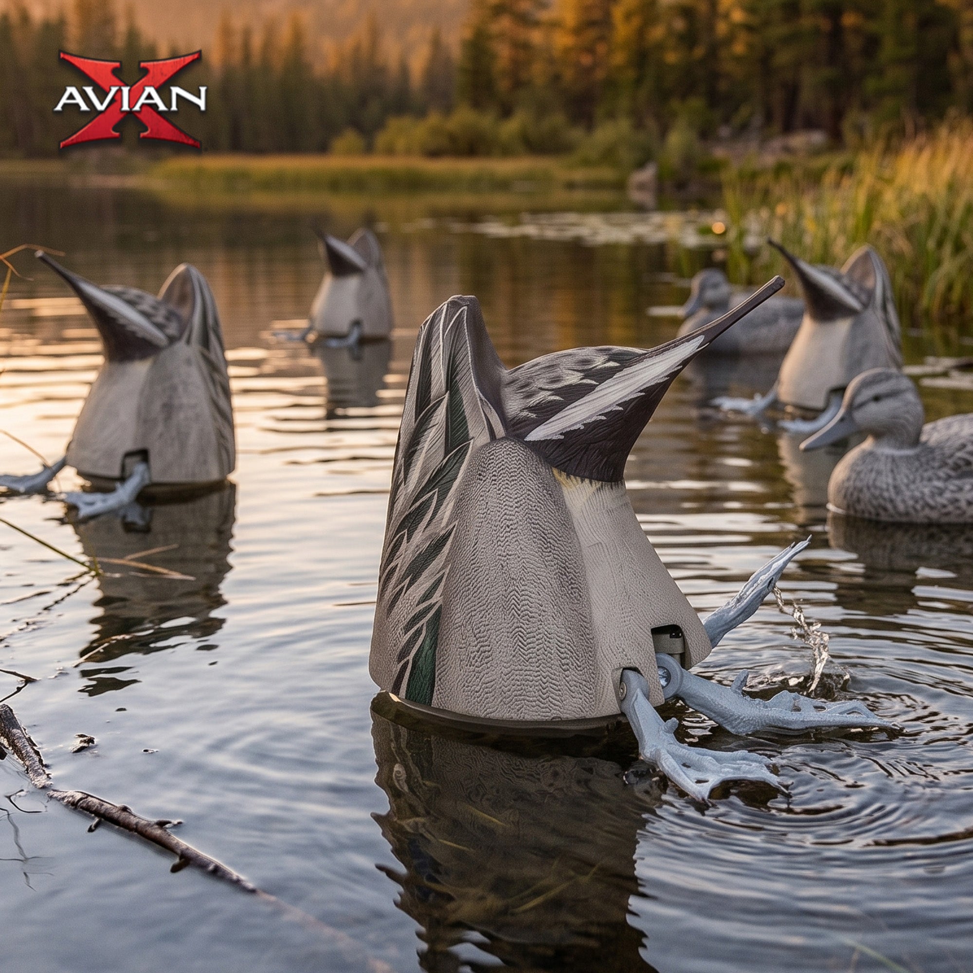Avian-X Power Butt Kicker Pintail Drake Motion Duck Realistic Floating Decoy - VMInnovations