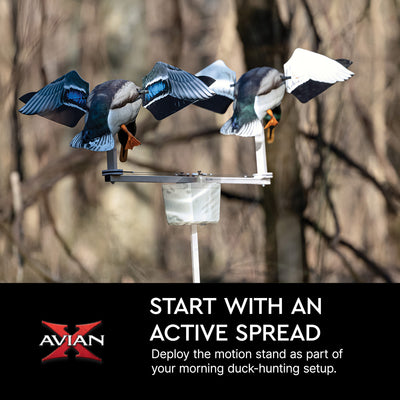Avian-X Powerflight Motion Stand for Spinning Wing Duck Decoys, Waterfowl Gear