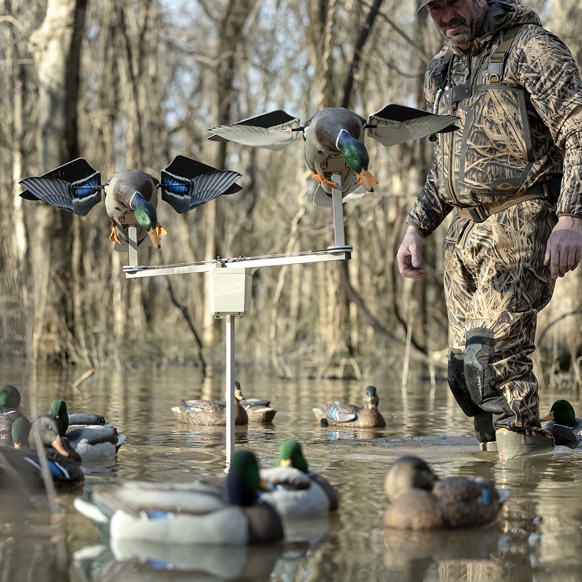 Avian-X Powerflight Motion Stand for Spinning Wing Duck Decoys, Waterfowl Gear