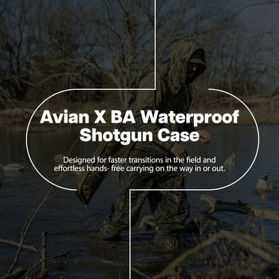 Avian-X BA Waterproof Shotgun Case with Padded Sling & Rugged Build, Bottomland - VMInnovations