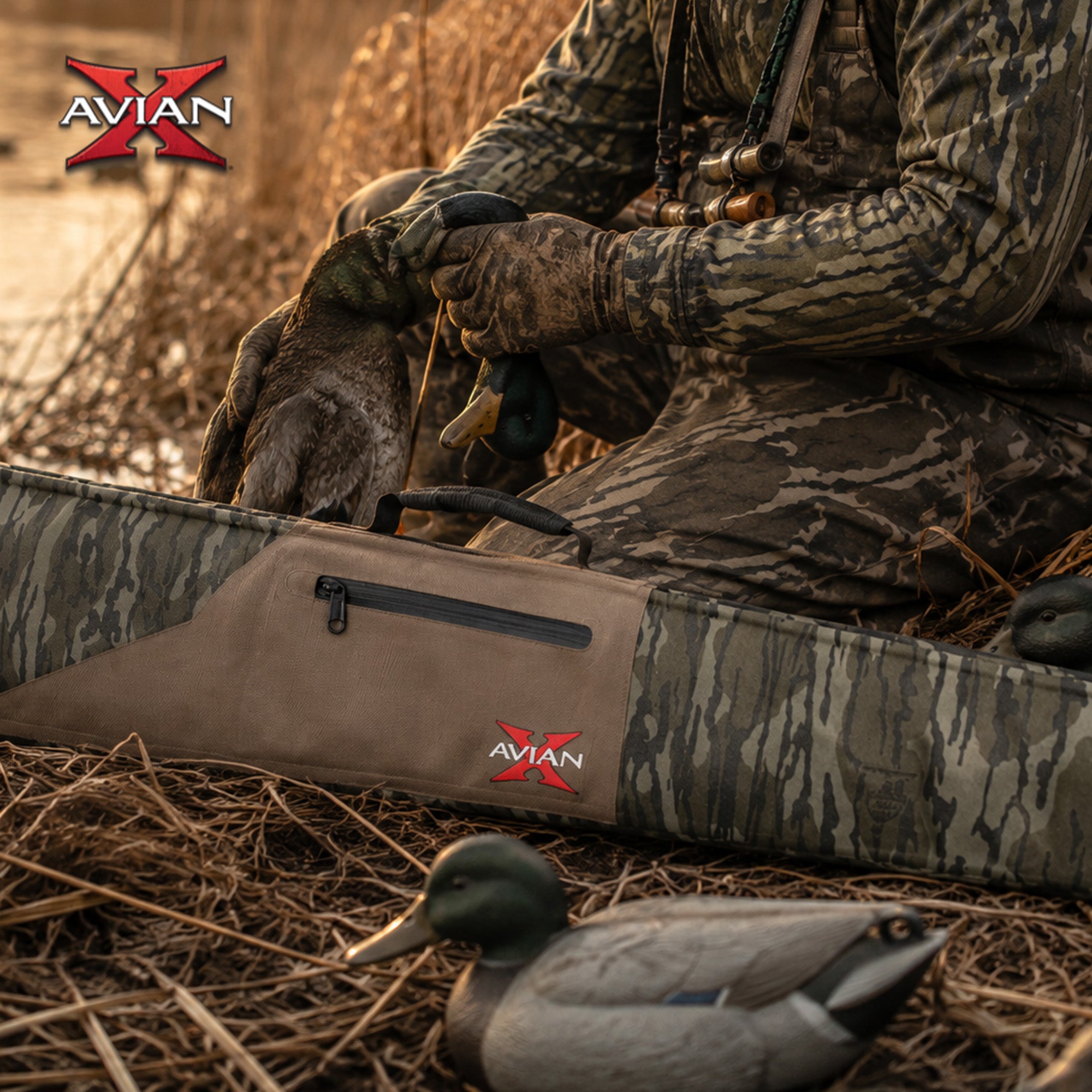 Avian-X BA Waterproof Shotgun Case with Padded Sling & Rugged Build, Bottomland - VMInnovations