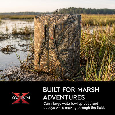 Avian X Floating Lumbar Blind Bag, Mossy Oak Shadowgrass, Up to 1300 cu in