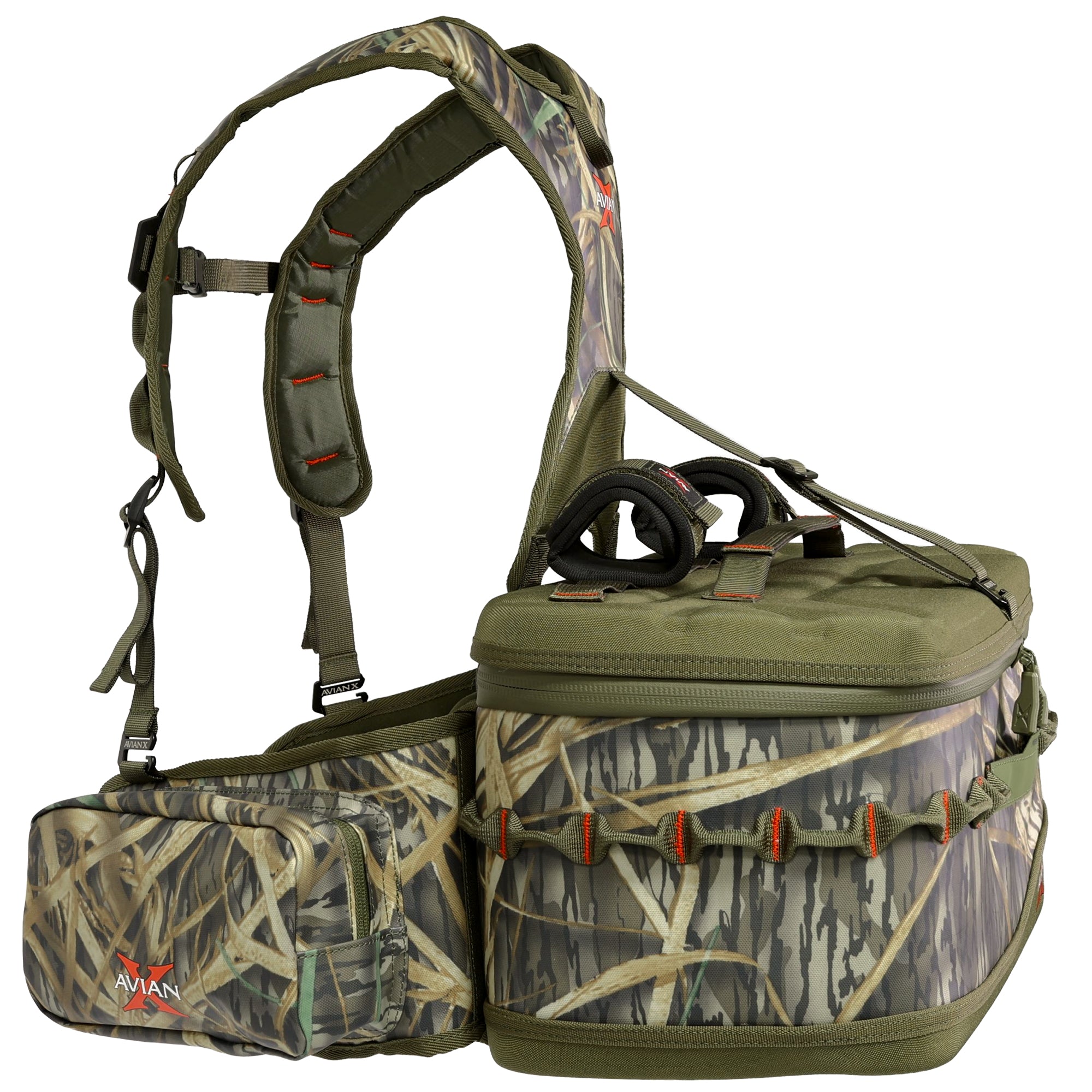 Avian X Floating Lumbar Blind Bag, Mossy Oak Shadowgrass, Up to 1300 cu in