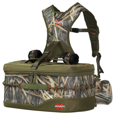 Avian X Floating Lumbar Blind Bag, Mossy Oak Shadowgrass, Up to 1300 cu in