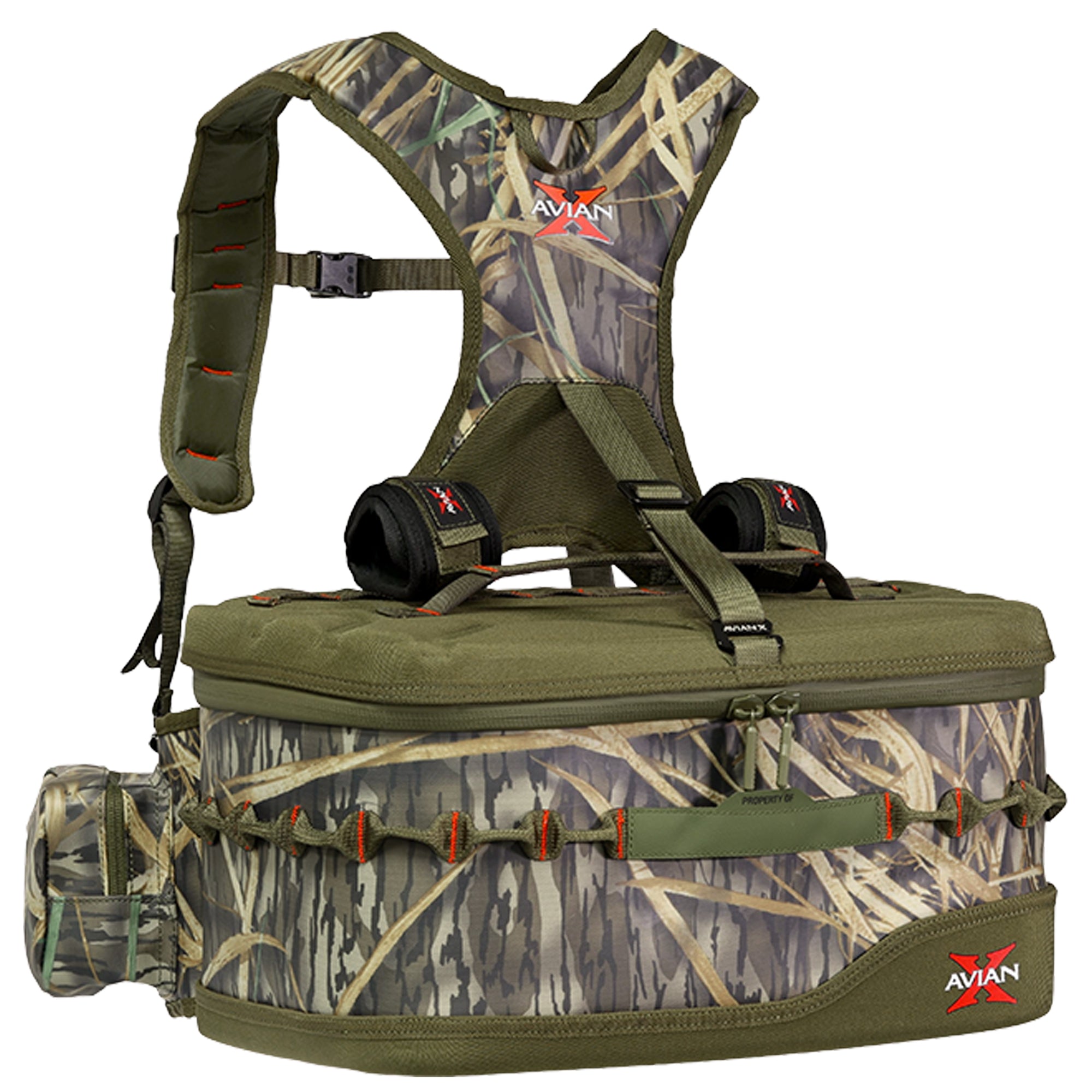 Avian X Floating Lumbar Blind Bag, Mossy Oak Bottomland, Up to 1300 cu. in.
