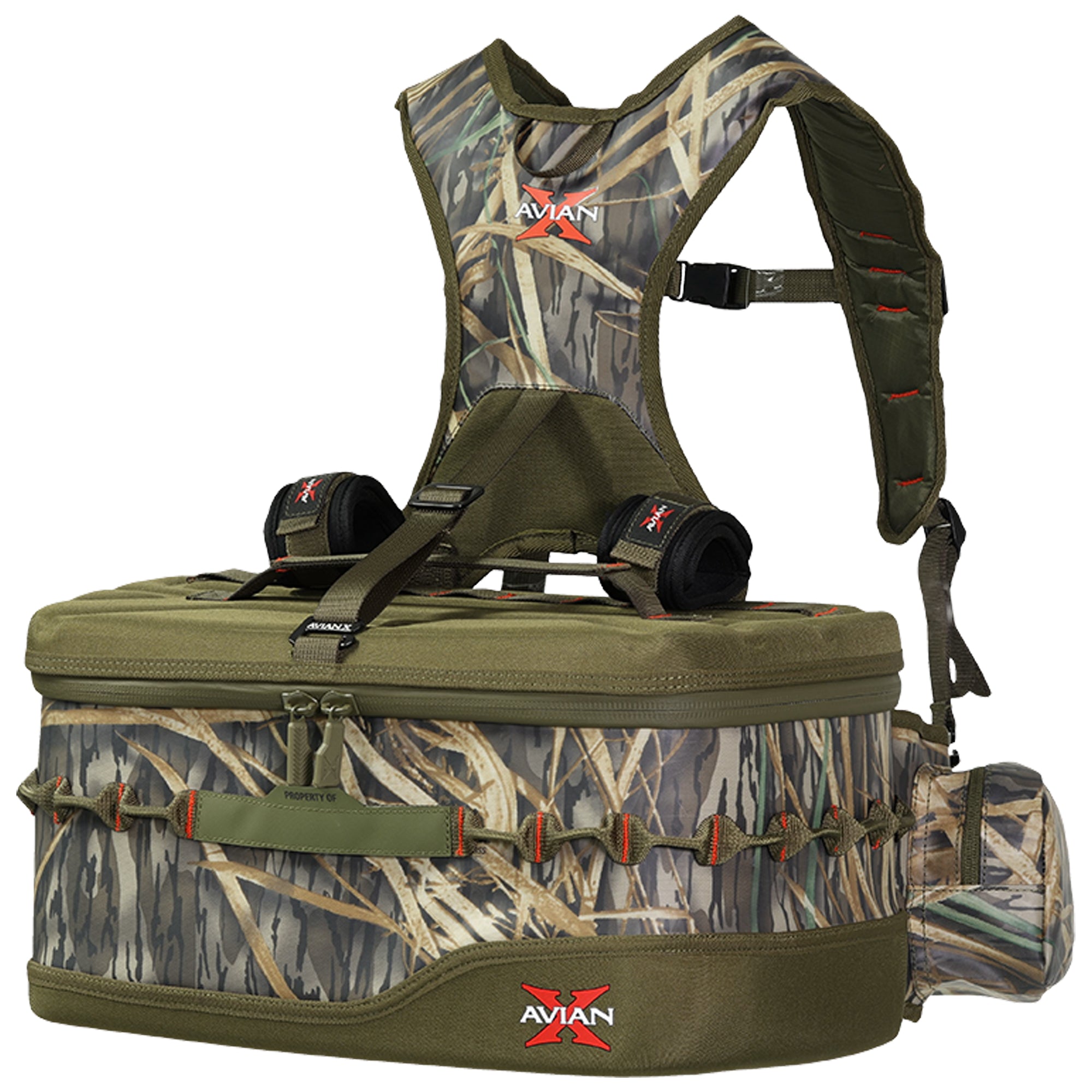 Avian X Floating Lumbar Blind Bag, Mossy Oak Bottomland, Up to 1300 cu. in.