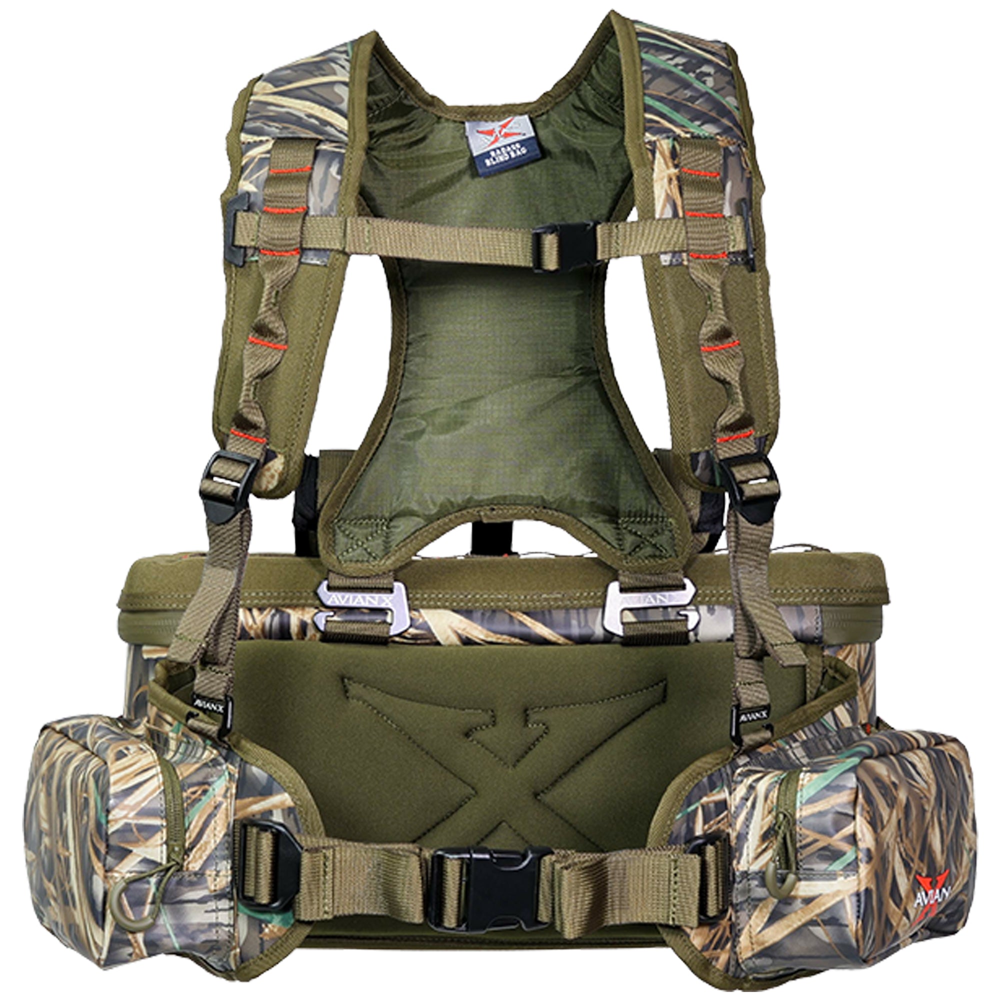 Avian X Floating Lumbar Blind Bag, Mossy Oak Bottomland, Up to 1300 cu. in.