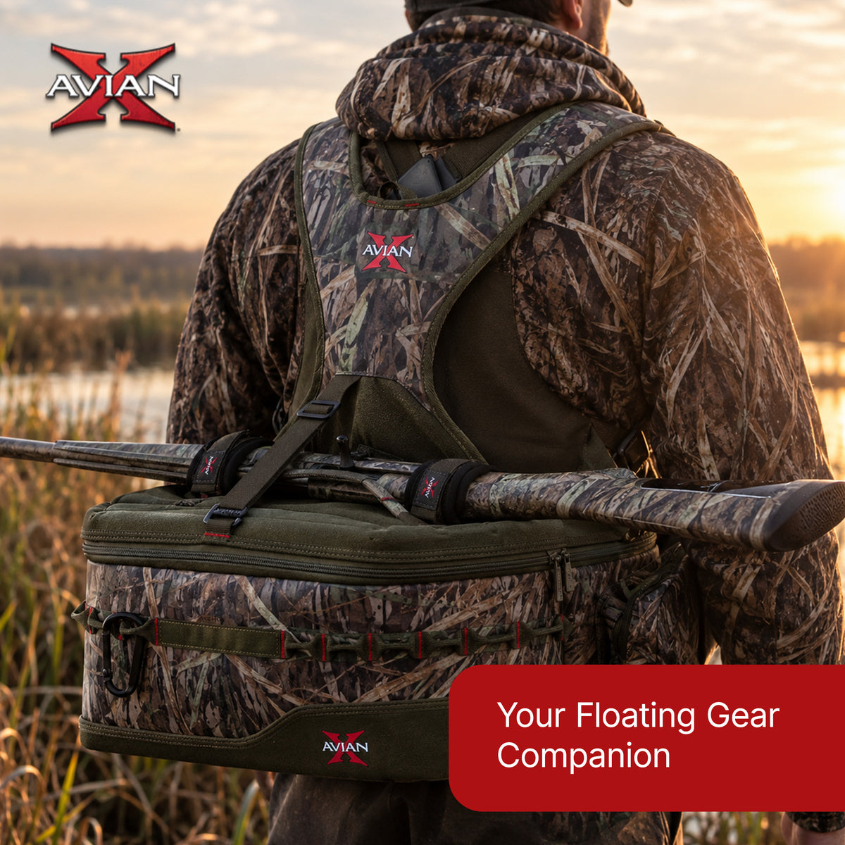 Avian X Floating Lumbar Blind Bag, Mossy Oak Bottomland, Up to 1300 cu. in.