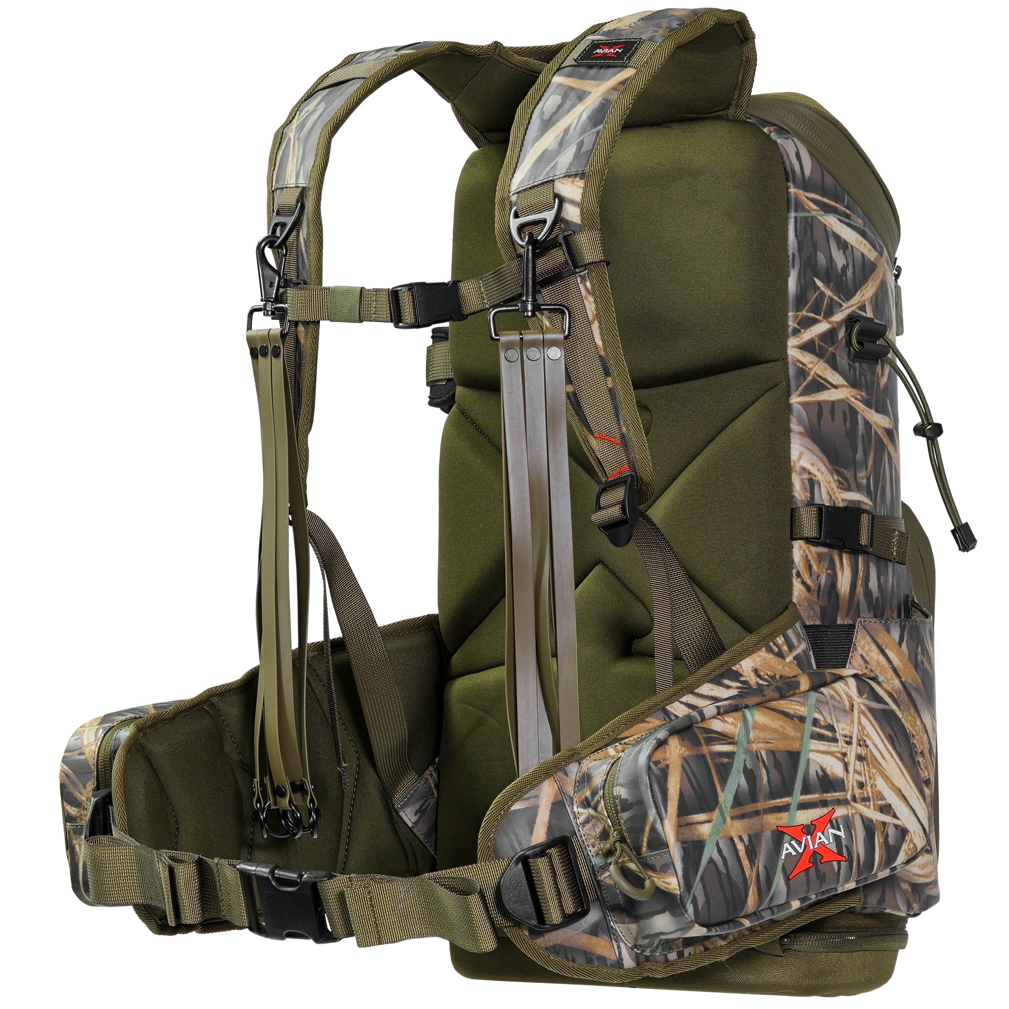 Avian X BA Backpack Hunting Gear Bag, Mossy Oak Shadow Grass, 1600 cu. in.