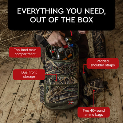 Avian X BA Backpack Hunting Gear Bag, Mossy Oak Shadow Grass, 1600 cu. in.