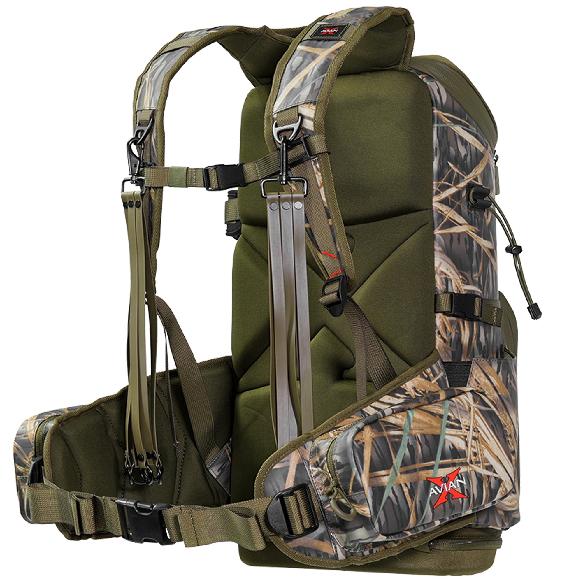 Avian X BA Backpack Hunting Gear Bag Mossy Oak Bottomland, Up to 1600 cu in