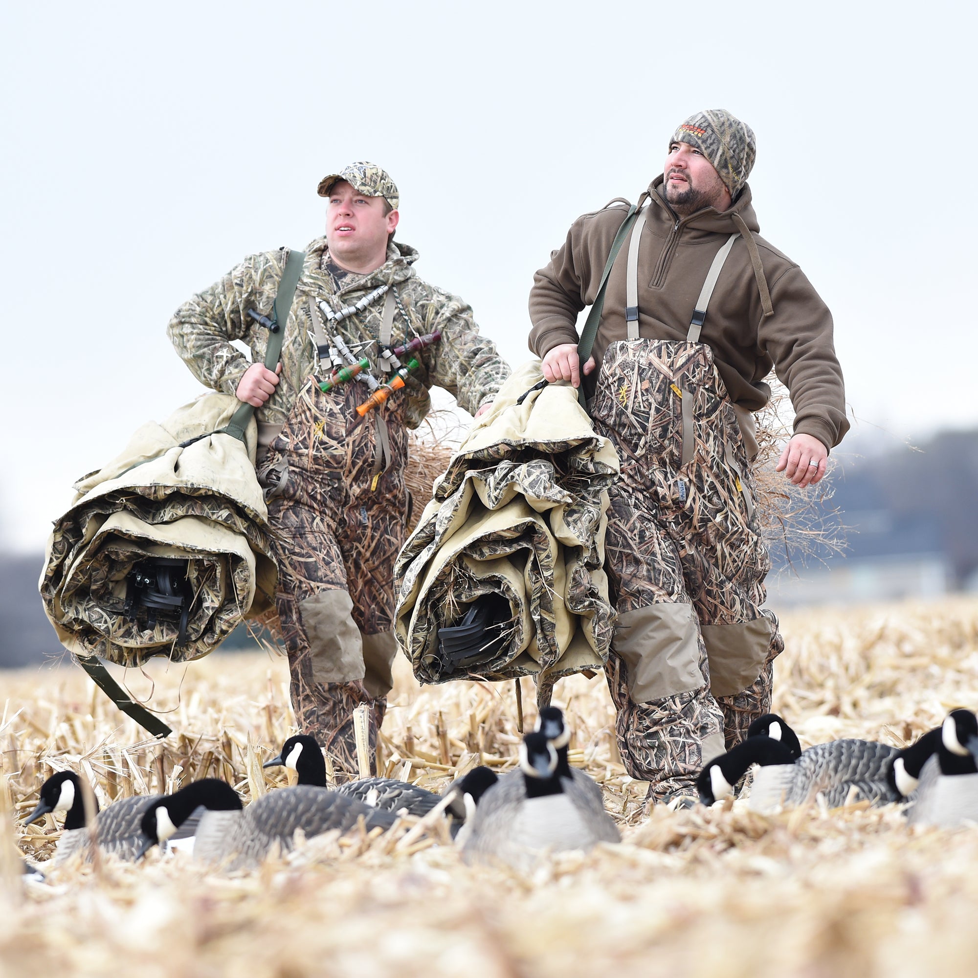 Avian X A-Frame Portable Field Hunting Blind, Mossy Oak Shadow Grass Blades Camo