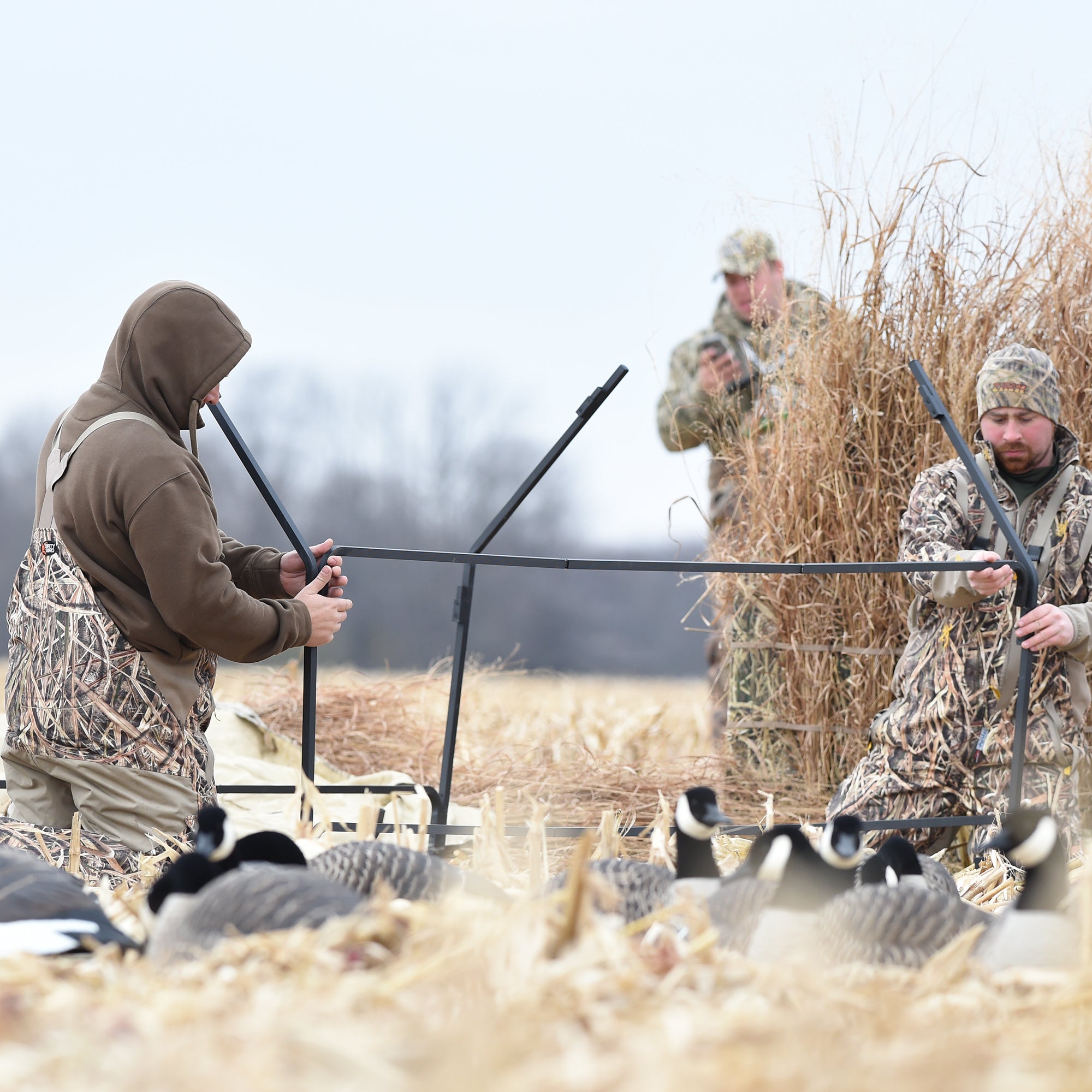 Avian X A-Frame Portable Field Hunting Blind, Mossy Oak Shadow Grass Blades Camo