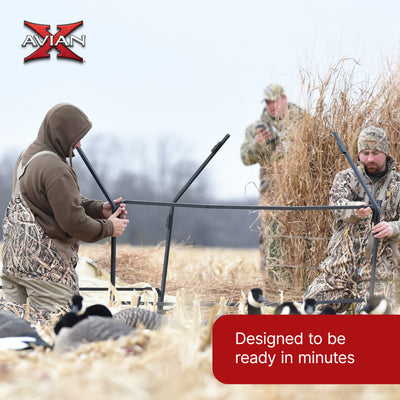 Avian X A-Frame Portable Field Hunting Blind, Mossy Oak Shadow Grass Blades Camo