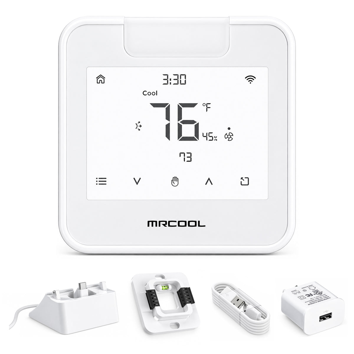 MRCOOL Smart WiFi Thermostat for Mini Split, Programmable Wall Control, White - VMInnovations