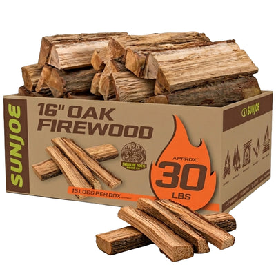 Sun Joe 16" Oak Firewood Fire Starter Sticks for Fireplace & Pits Use, (Used) - VMInnovations
