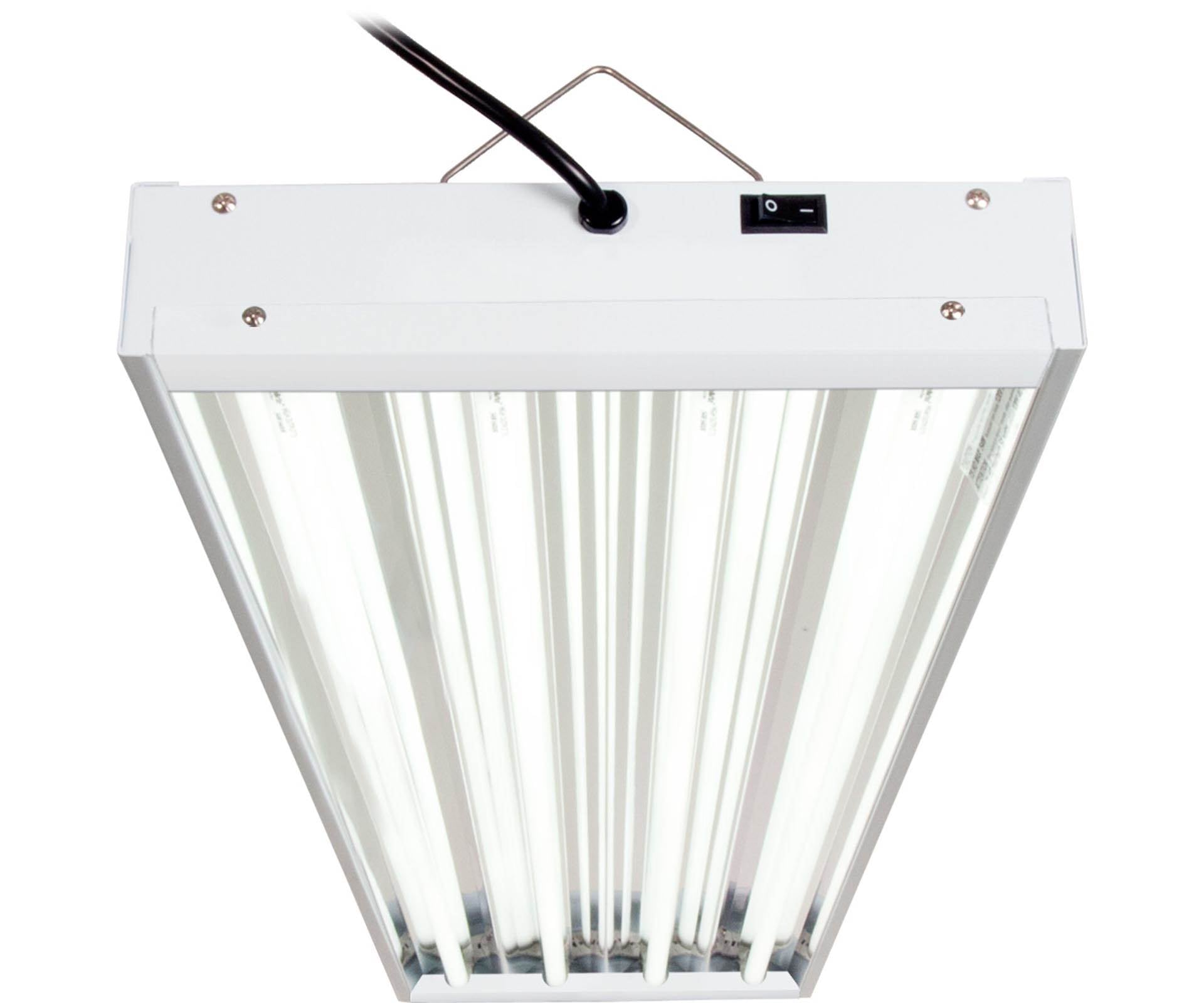 Hydrofarm FLT44 Agrobrite 4-Tube Hydroponic 4Ft Grow Light Fixture 216W (2 Pack) - VMInnovations