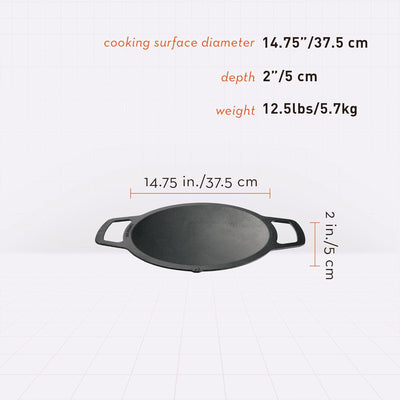 Solo Stove Cast Iron Wok Cook Top, 14.75" Cooking Surface for Ranger Fire Pit