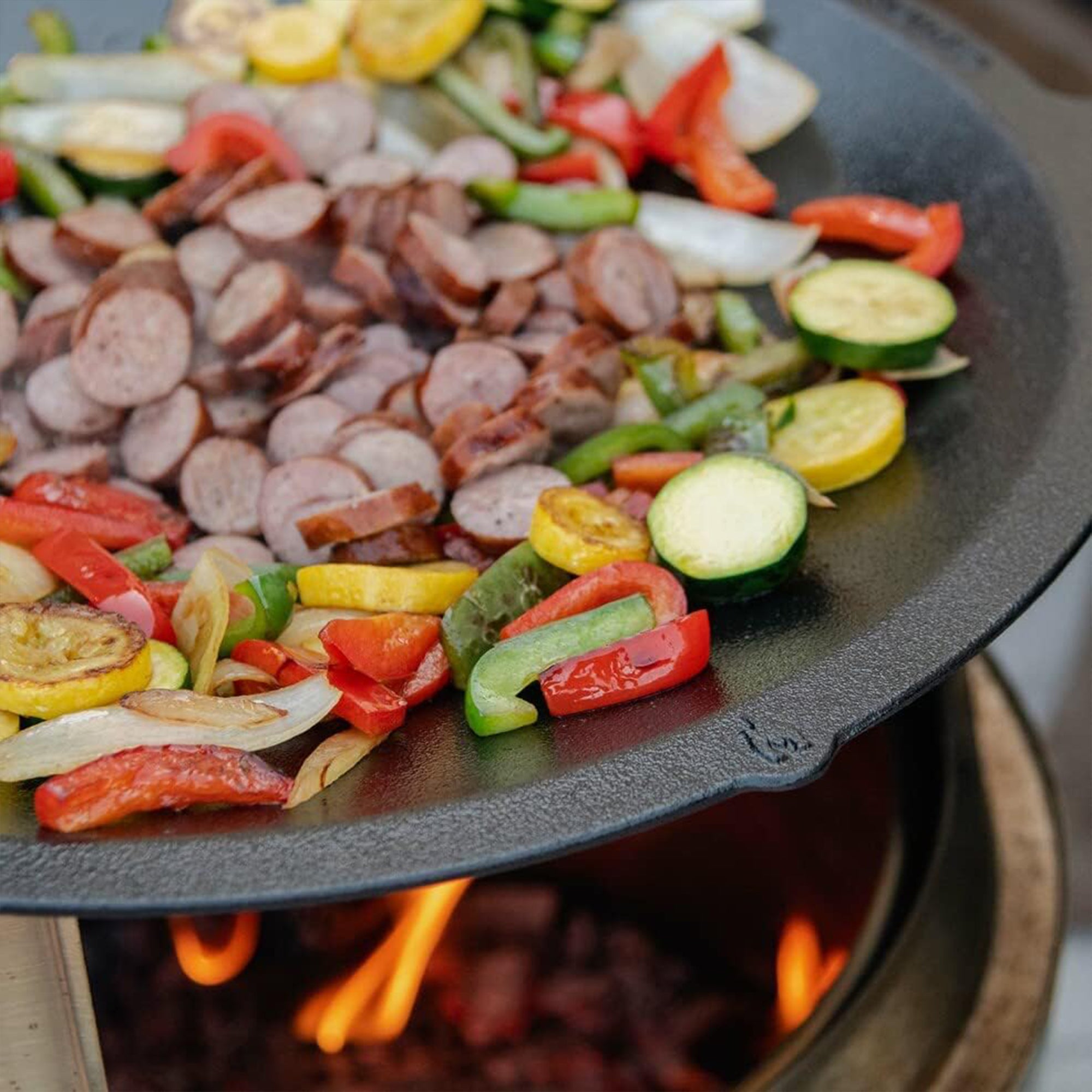 Solo Stove Cast Iron Wok Cook Top, 14.75" Cooking Surface for Ranger Fire Pit