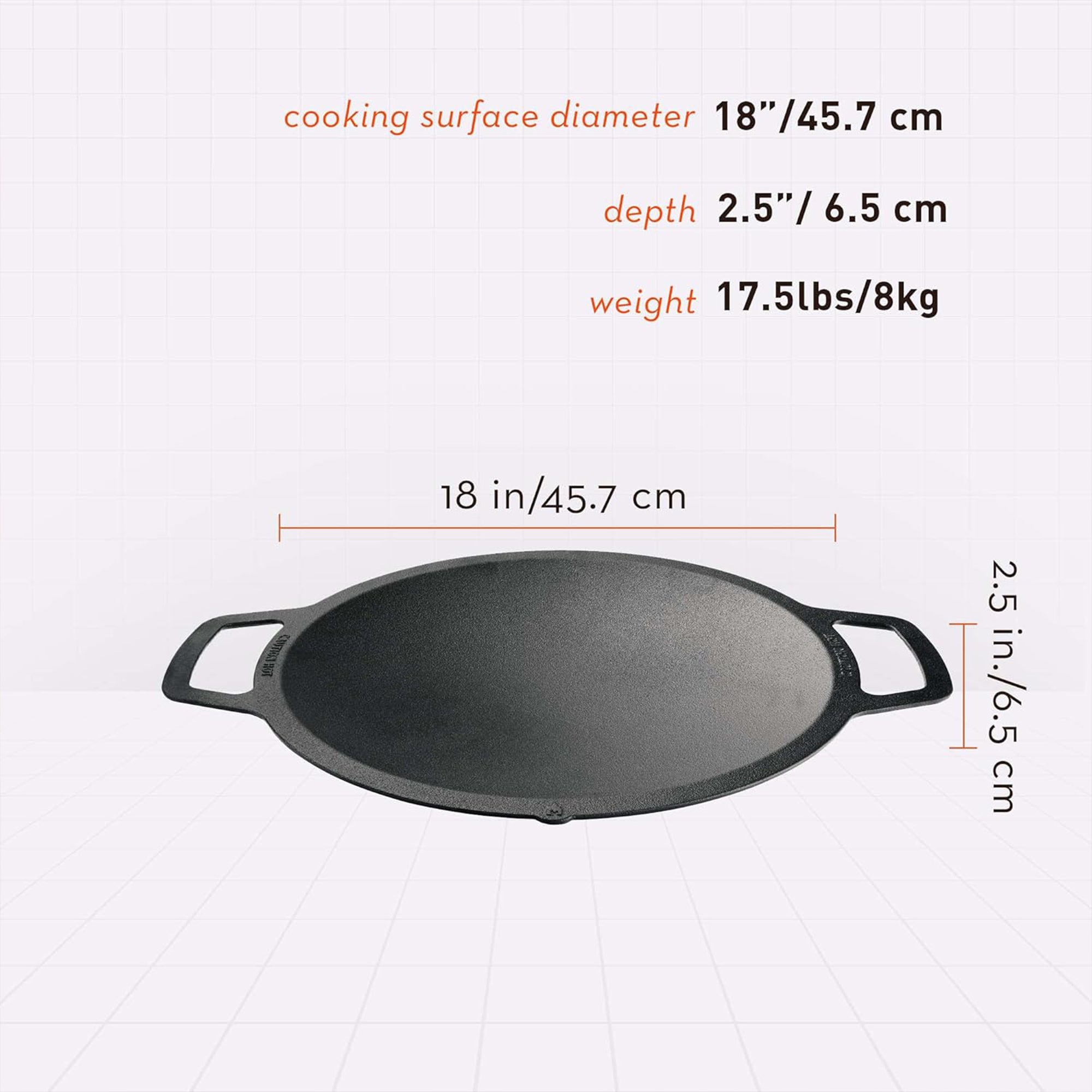 Solo Stove Cast Iron Wok Top, 18" Cooking Surface for Bonfire or Yukon Fire Pit