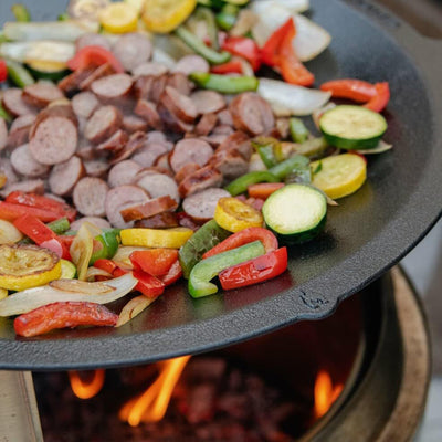 Solo Stove Cast Iron Wok Top, 18" Cooking Surface for Bonfire or Yukon Fire Pit