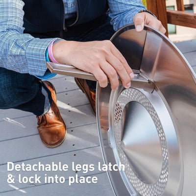 Solo Stove Yukon Heat Deflector, Steel Fire Pit Accessory, Maximizes Heat Radius