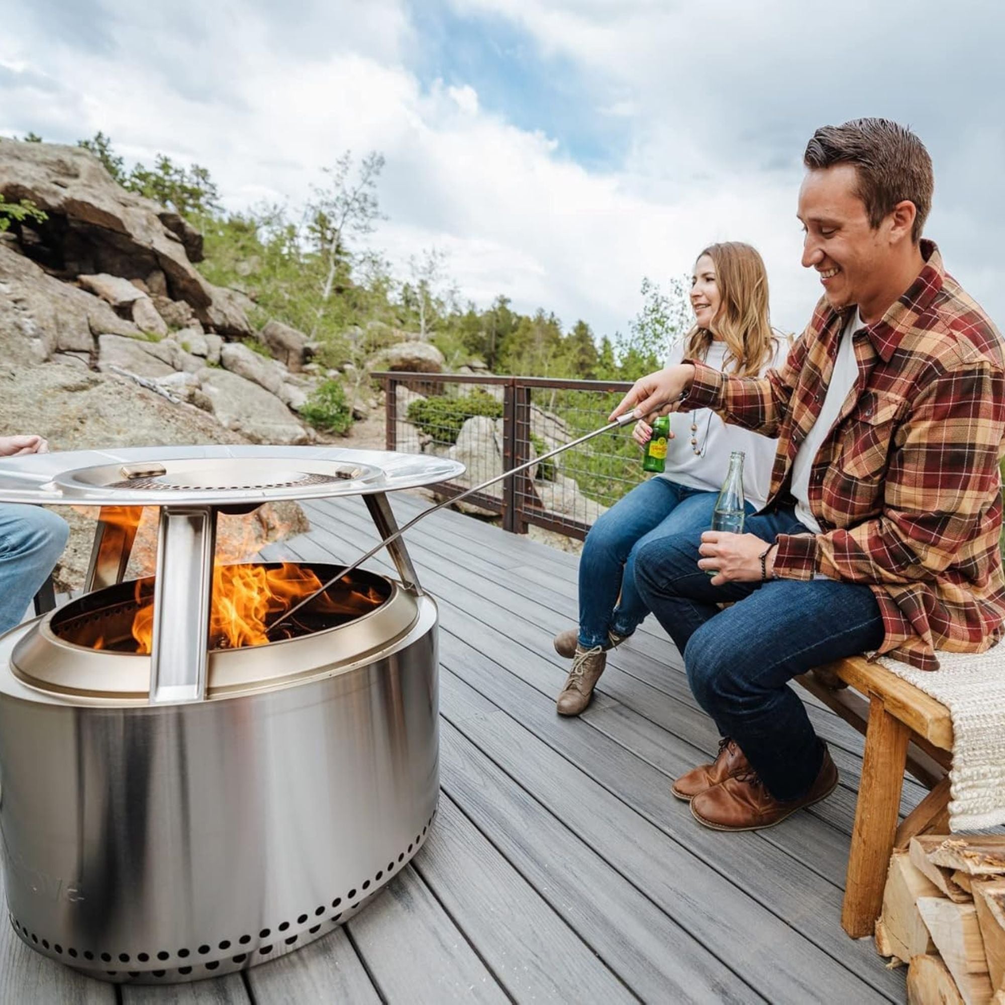Solo Stove Yukon Heat Deflector, Steel Fire Pit Accessory, Maximizes Heat Radius