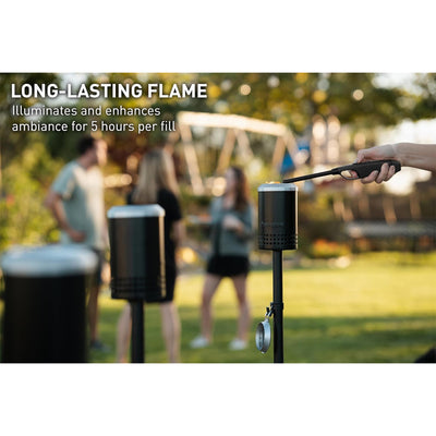 Solo Stove Mesa Torch, Adjustable Height Backyard Metal Tiki Torches, 3 Pack