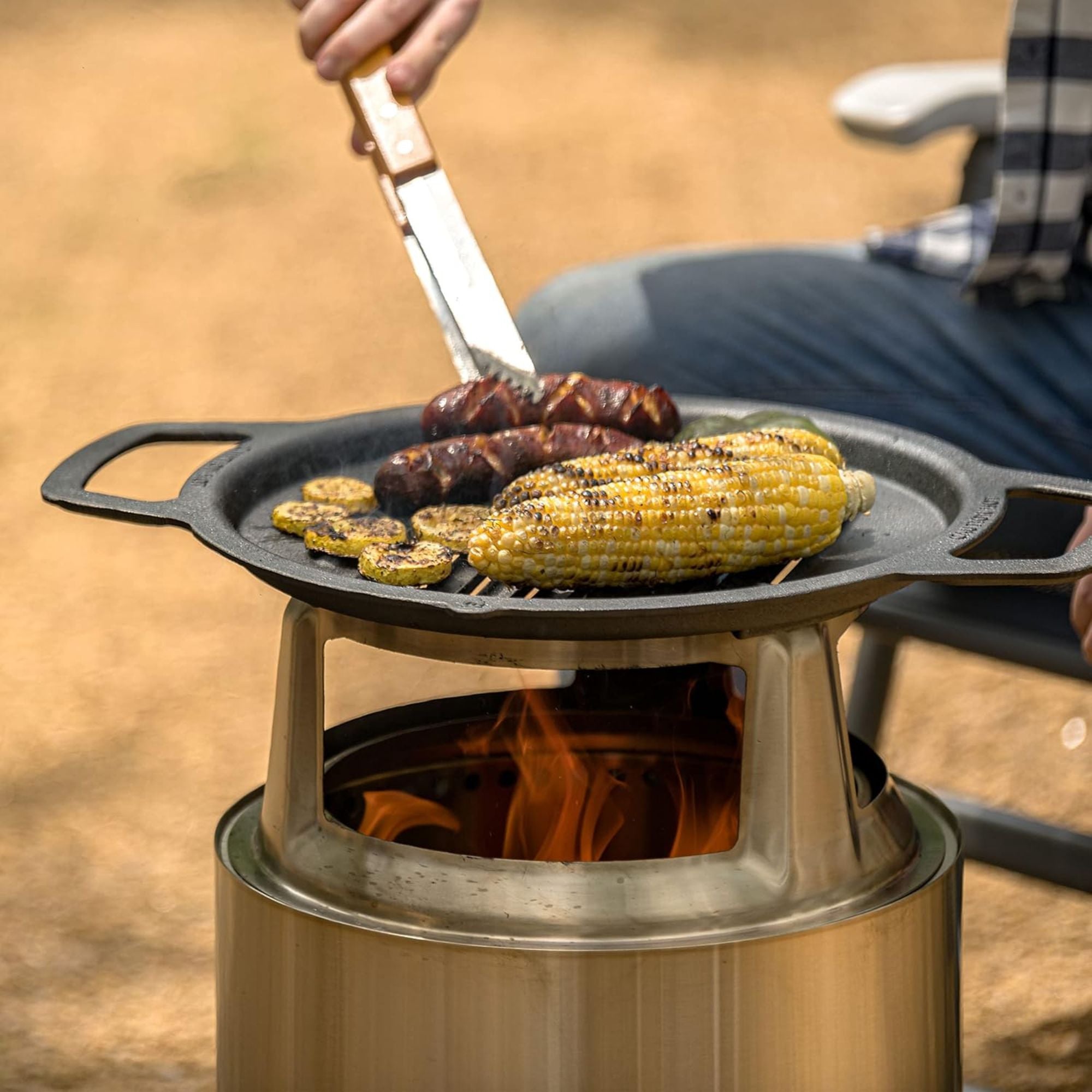 Solo Stove Stainless Steel 11.5" Hub for Ranger Fire Pit for Elevated Cooking