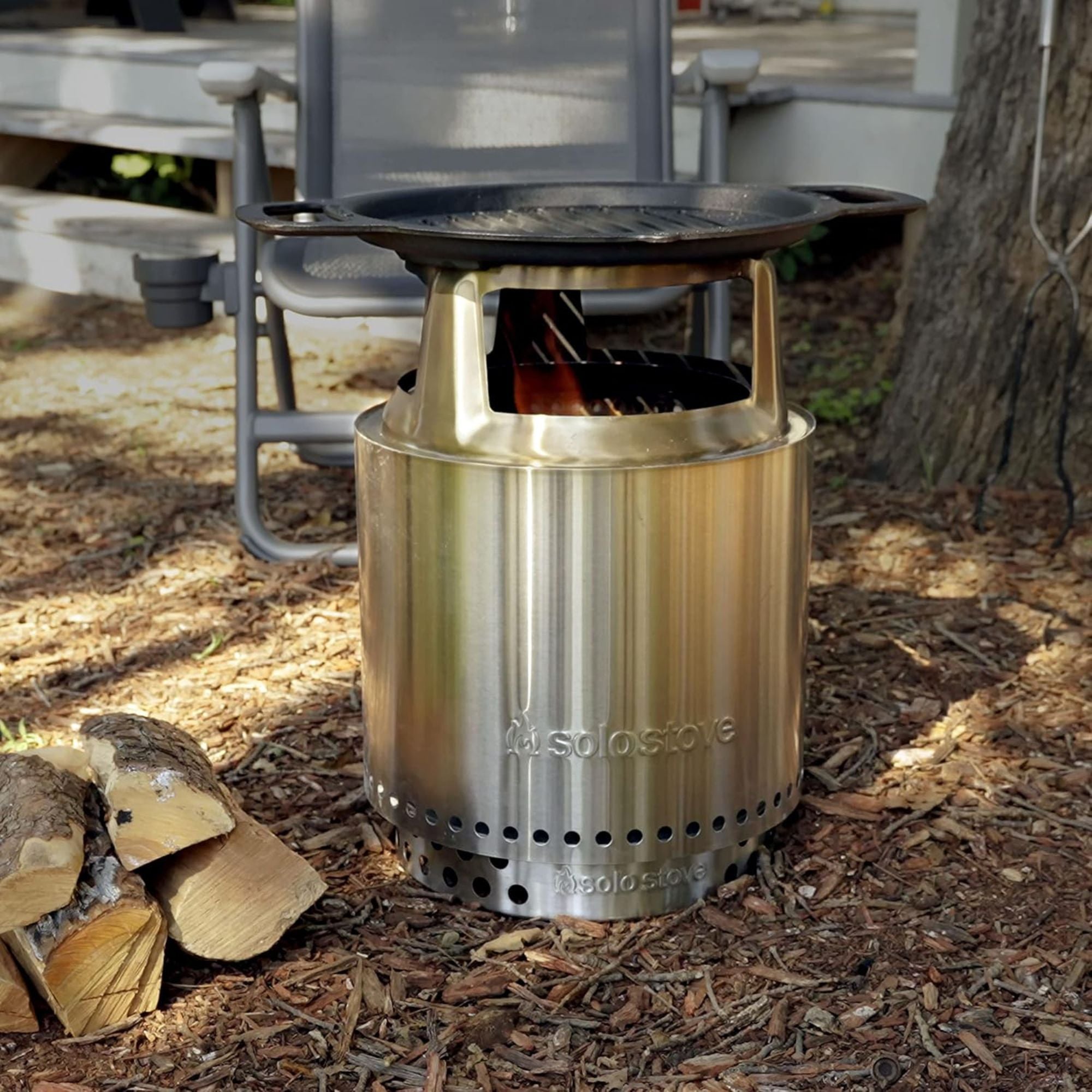 Solo Stove Stainless Steel 11.5" Hub for Ranger Fire Pit for Elevated Cooking