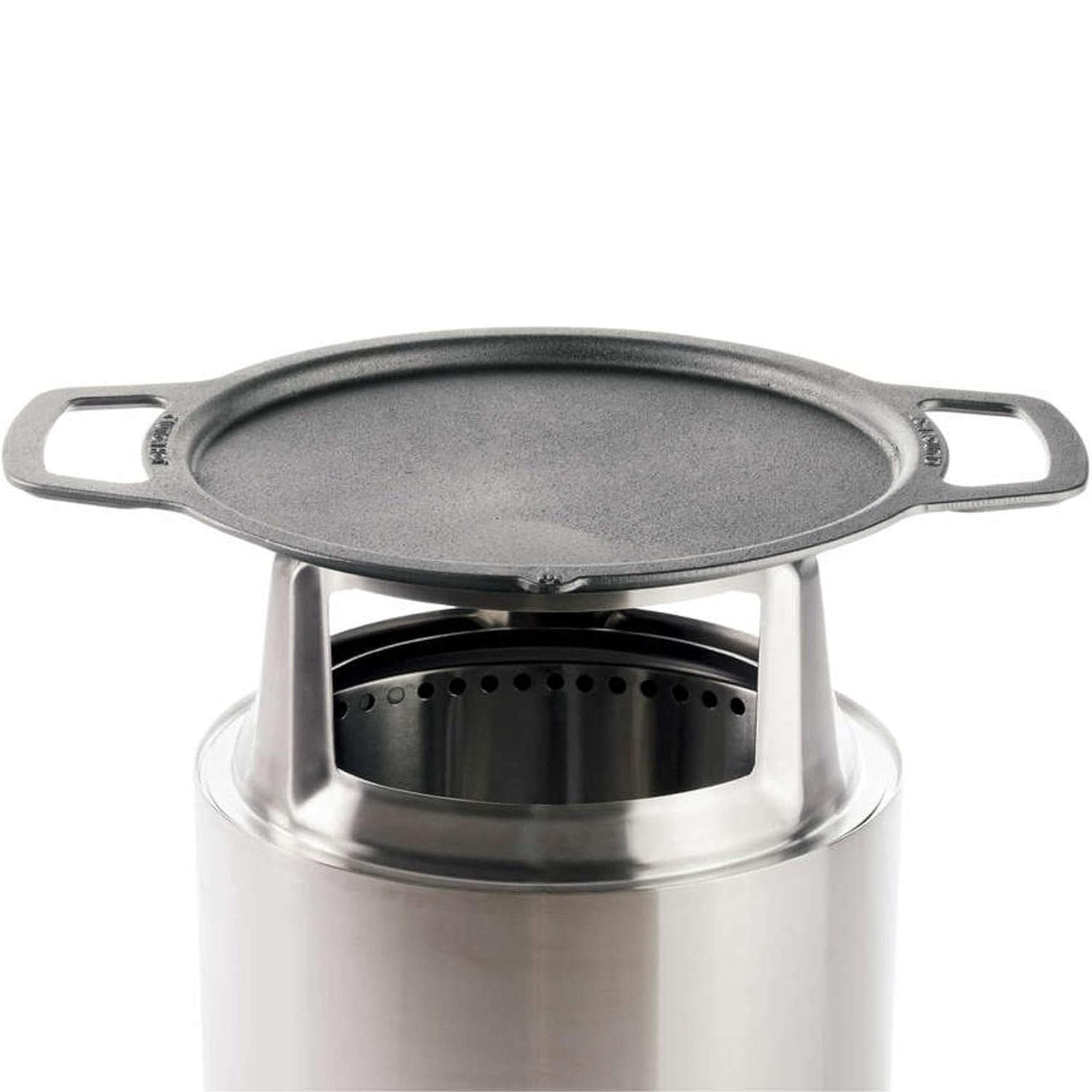 Solo Stove Bonfire Griddle Top & Hub, Cast Iron Cooktop with Stainless Steel Hub