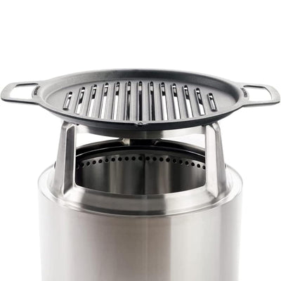 Solo Stove Bonfire Grill Top & Hub, Cast Iron Cooktop with Stainless Steel Hub