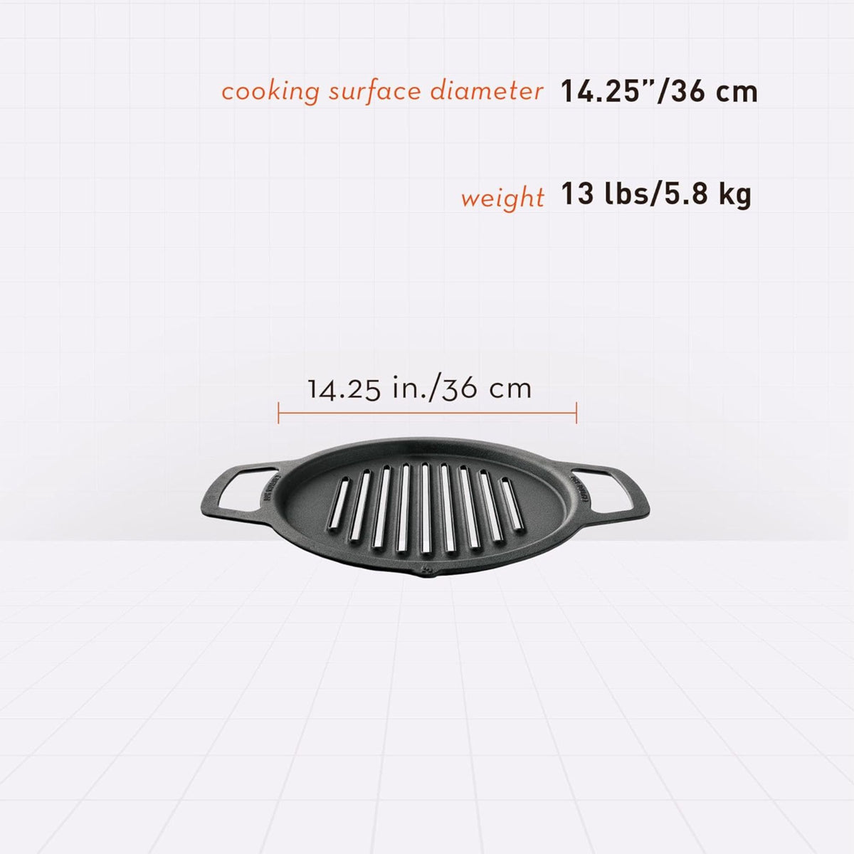 Solo Stove Cast Iron Grill Top for Ranger Fire Pit with 14.25" Cooking Surface