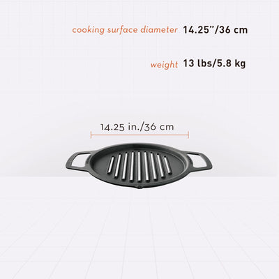 Solo Stove Cast Iron Grill Top for Ranger Fire Pit with 14.25" Cooking Surface