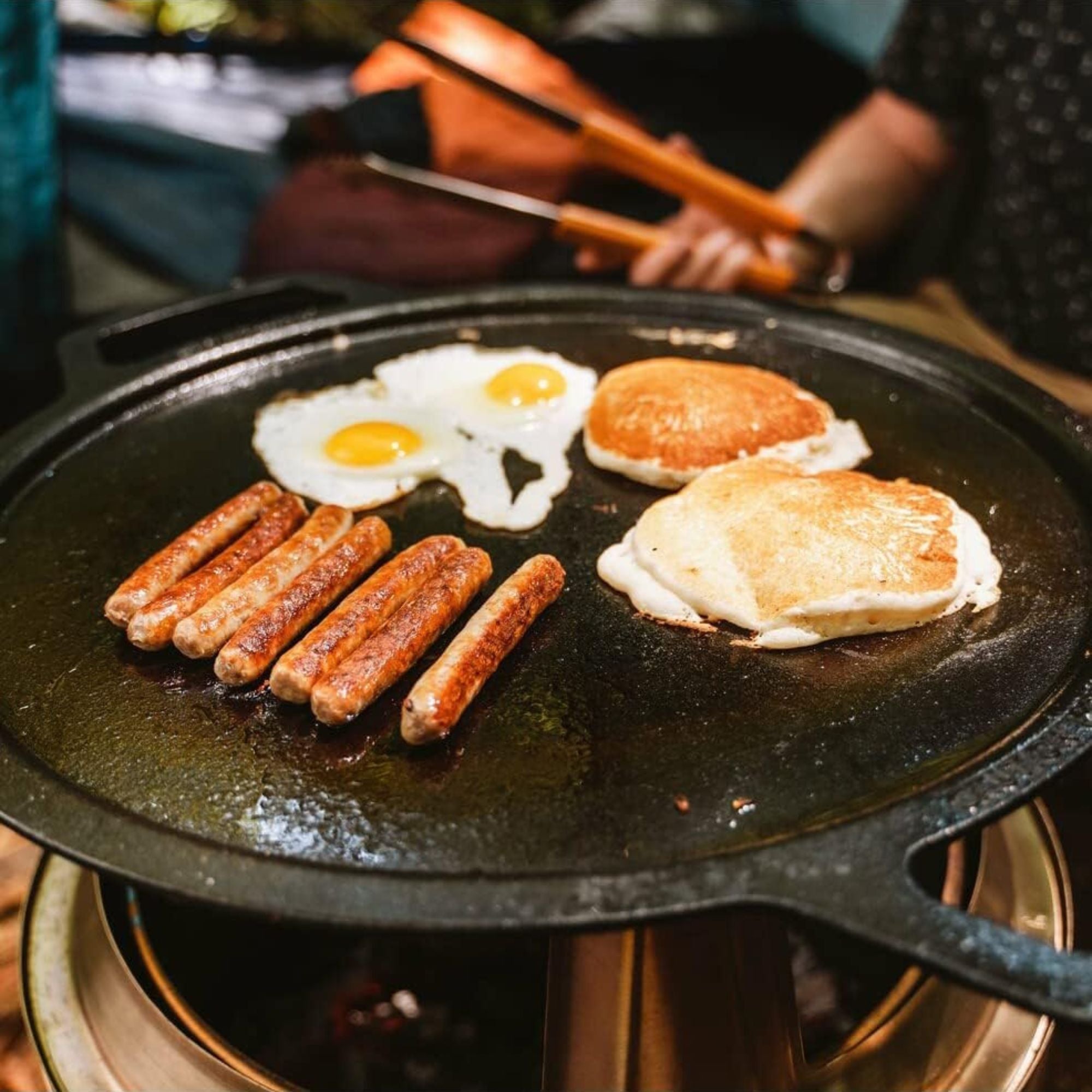 Solo Stove Cast Iron Griddle Top, 14.25" Cooking Surface for Ranger Fire Pit