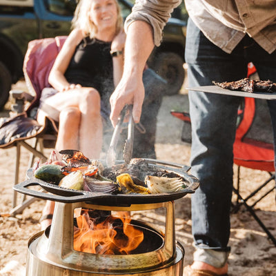 Solo Stove Cast Iron Griddle Top, 17.75" Cooking Surface for Ranger Fire Pit