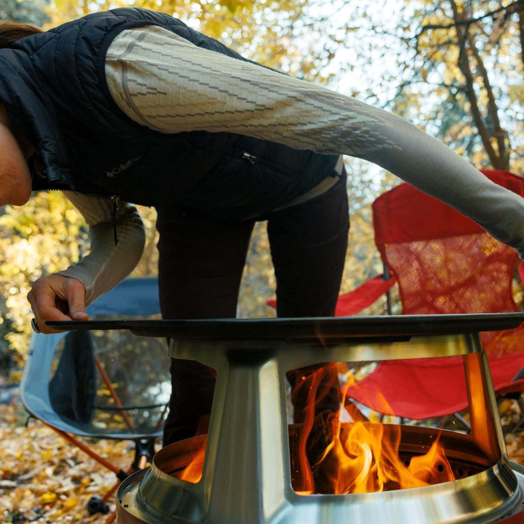 Solo Stove Cast Iron Griddle Top, 17.75" Cooking Surface for Ranger Fire Pit