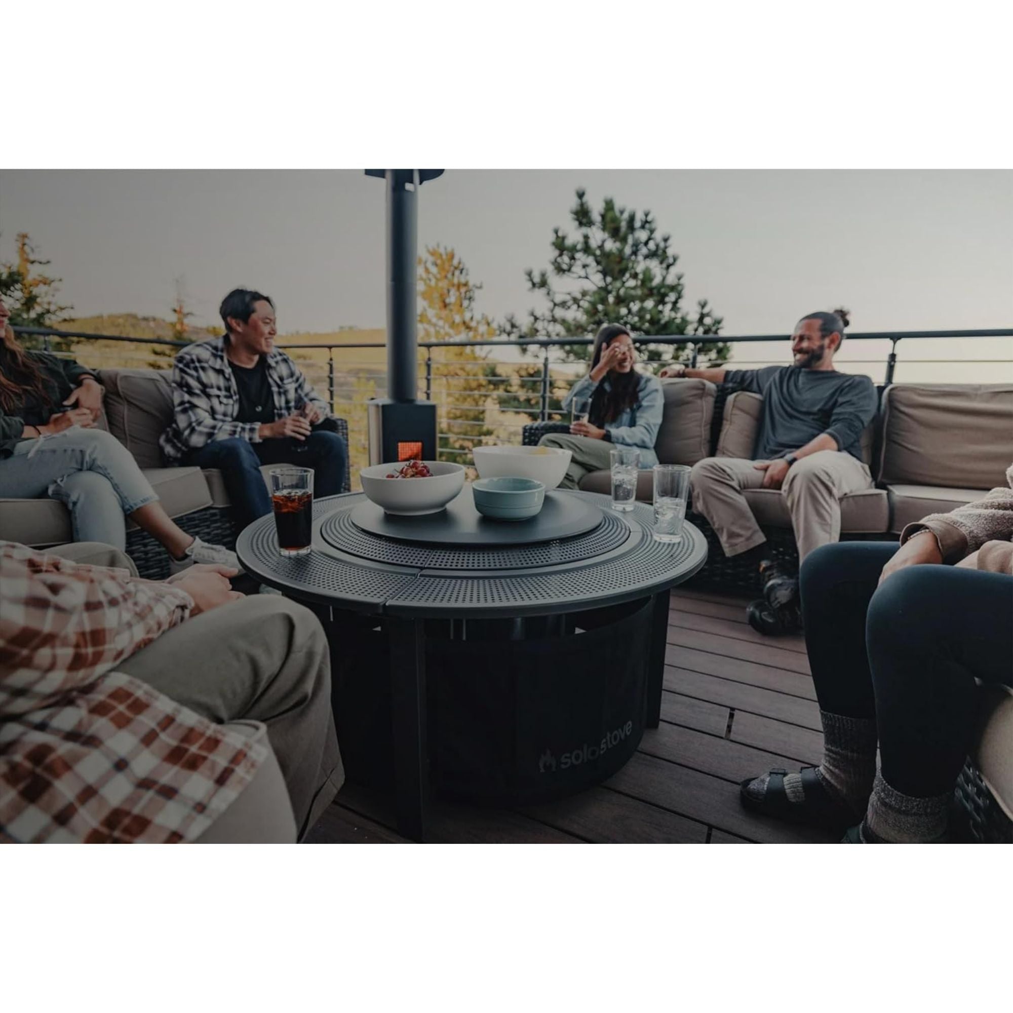 Solo Stove Surround Surface for Bonfire & Ranger, Steel Lid for Fire Pit Cover