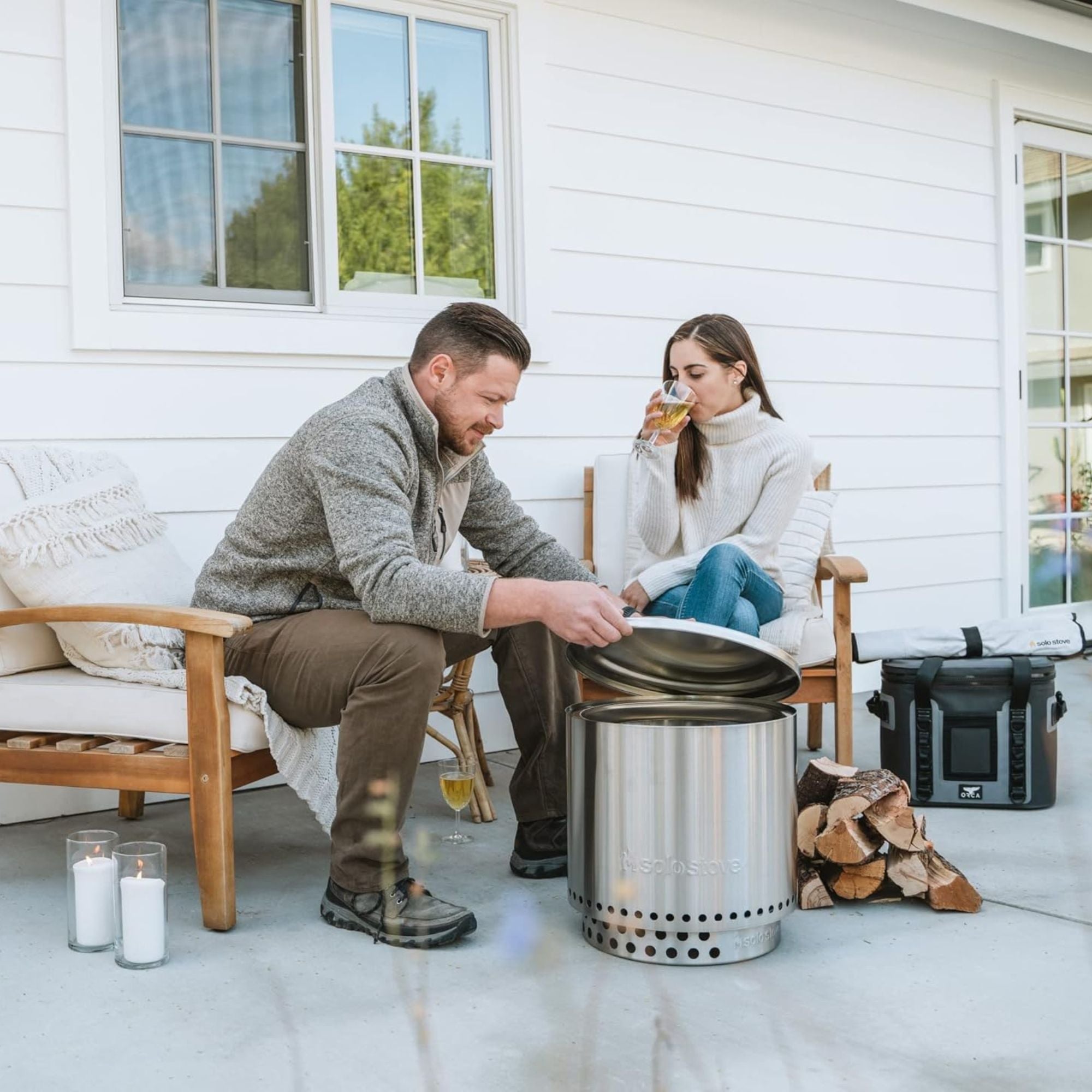 Solo Stove Ranger Fire Pit Lid, Round Stainless Steel Cover, Accessory Only