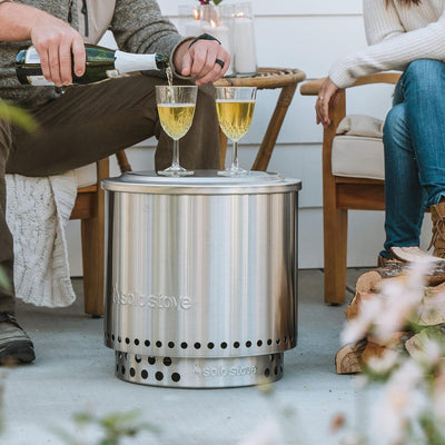Solo Stove Bonfire Fire Pit Lid, Round Stainless Steel Cover, Accessory Only