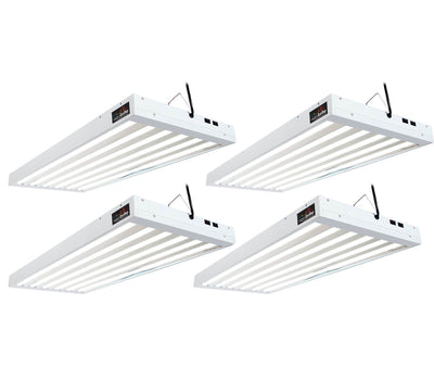 Hydrofarm FLT46 Agrobrite 6-Tube Hydroponic 4Ft Grow Light Fixture 324W (4 Pack) - VMInnovations