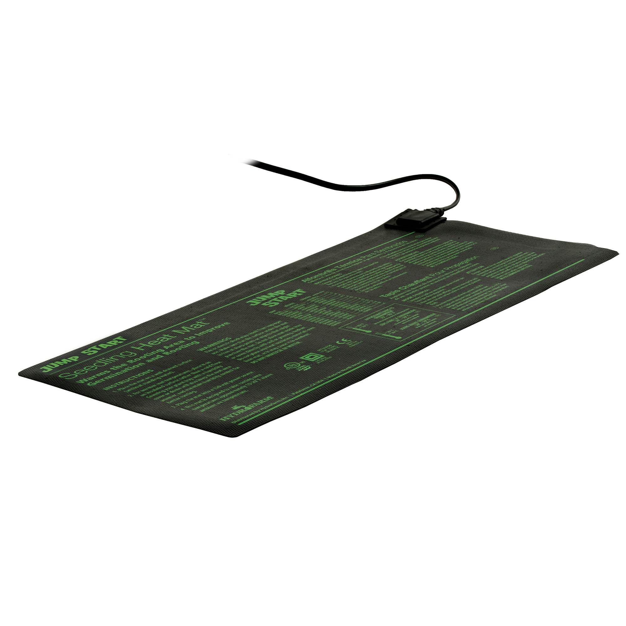 Hydrofarm 17W Hydroponic Seedling Jump Start Heat Mat | 9" x 19.5", 4 pack
