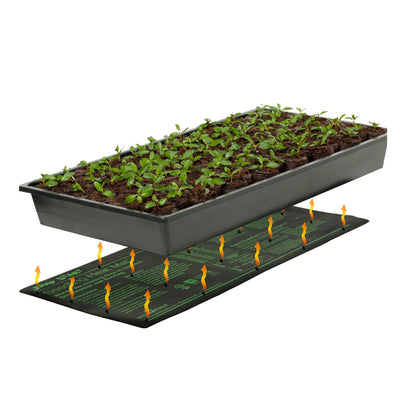 Hydrofarm 17W Hydroponic Seedling Jump Start Heat Mat | 9" x 19.5", 4 pack