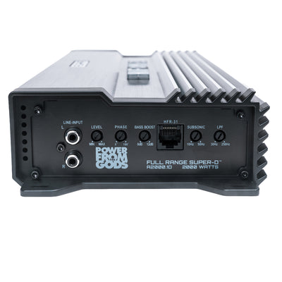 Hifonics A2000.1D Alpha 2000W Monoblock Car Amplifier 1 Ohm Stable with Remote - VMInnovations