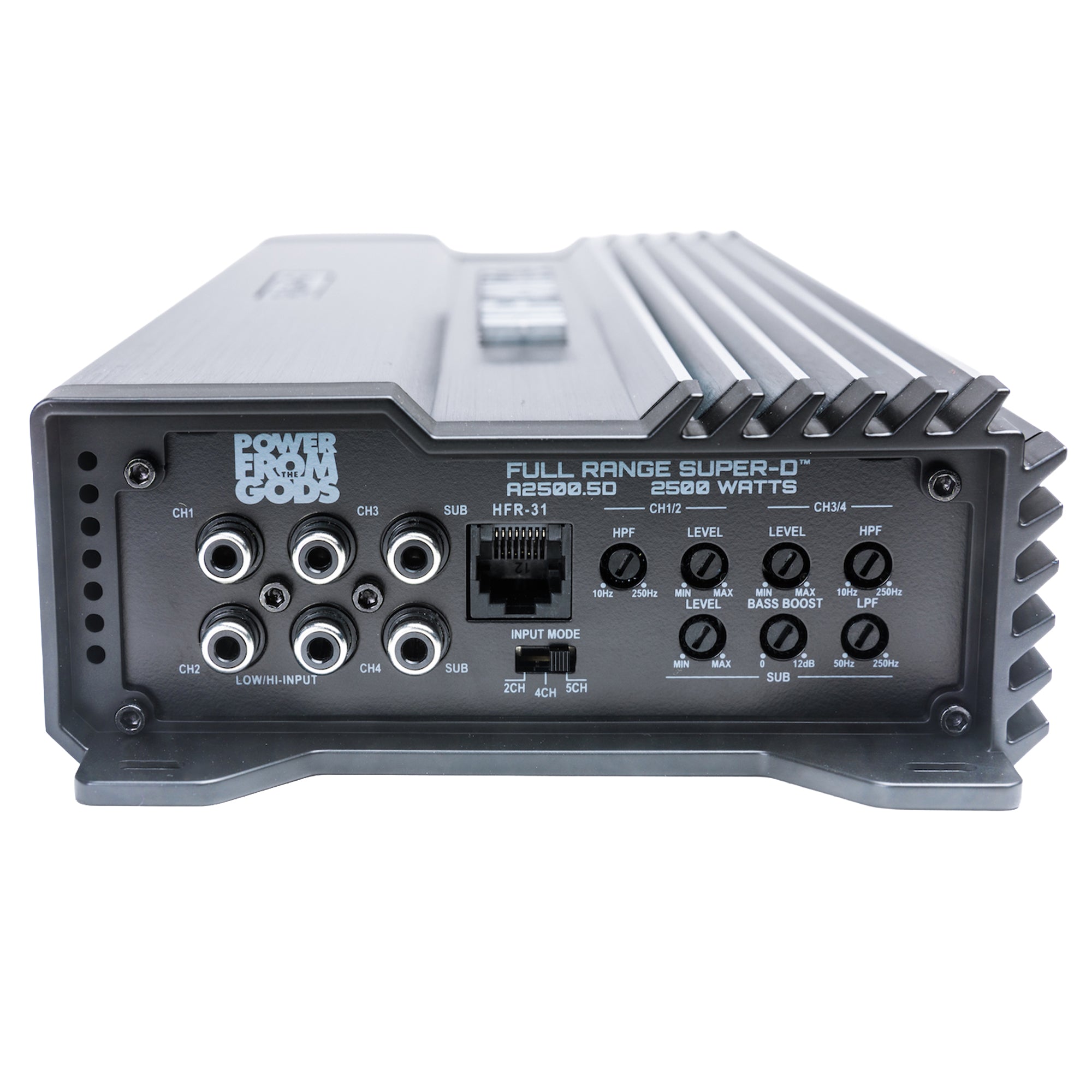 Hifonics A2500.5D Alpha 2500W 5 Channel Car Audio Amplifier, Super D-Class - VMInnovations
