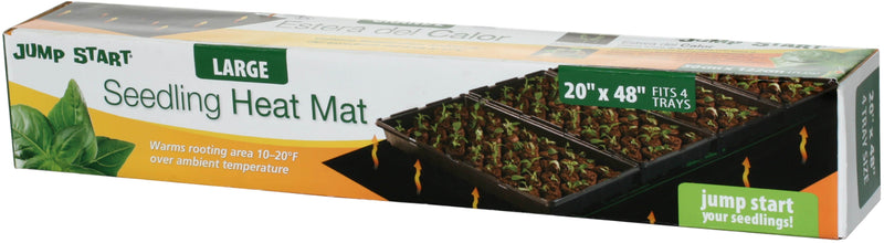 HYDROFARM MT10009 107W Hydroponic Seedling Jump Start Heat Mats 48"x20" (4-pack)