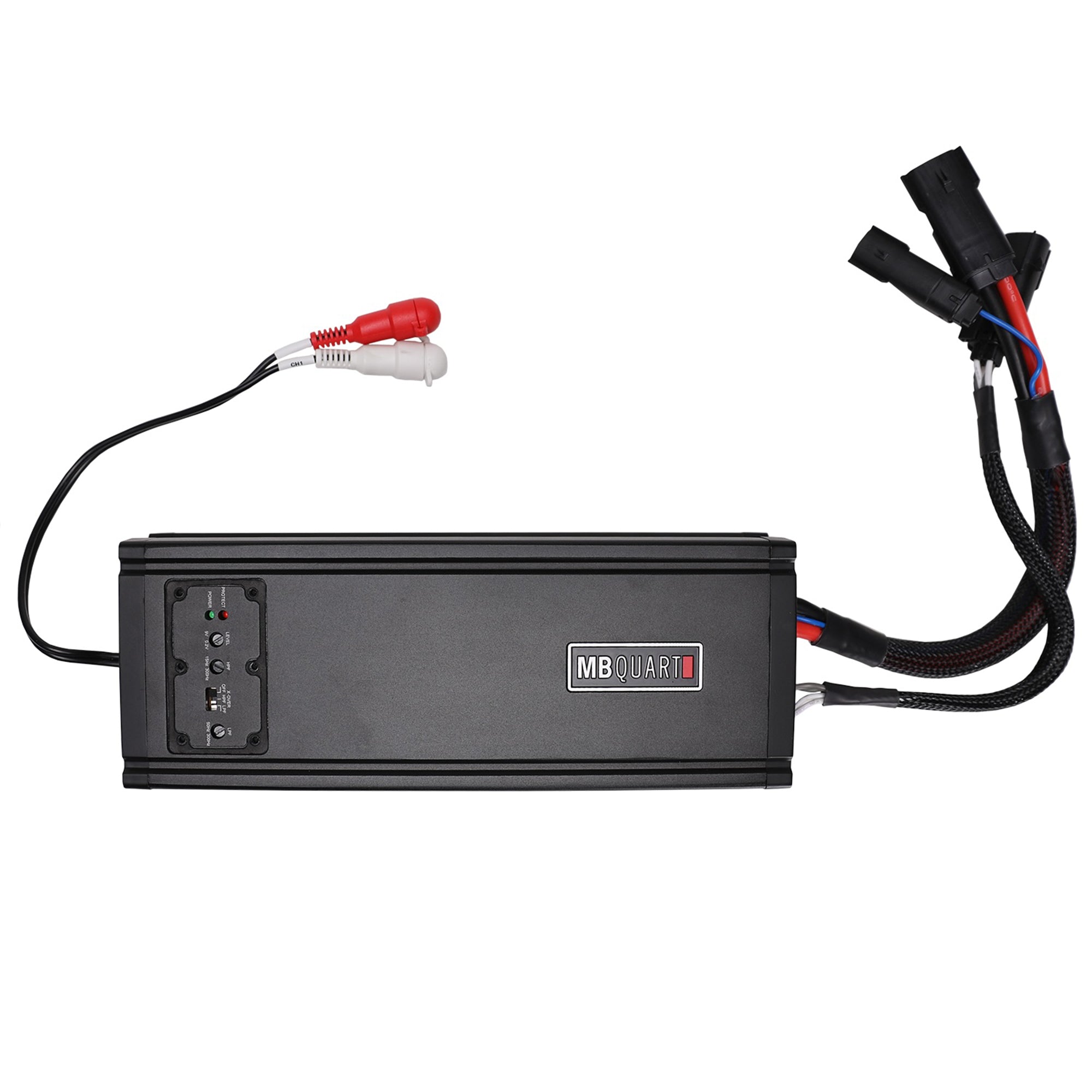 MB Quart Discus 2 Channel Marine Amplifier with Top Mounted Controls, 500 Watts - VMInnovations