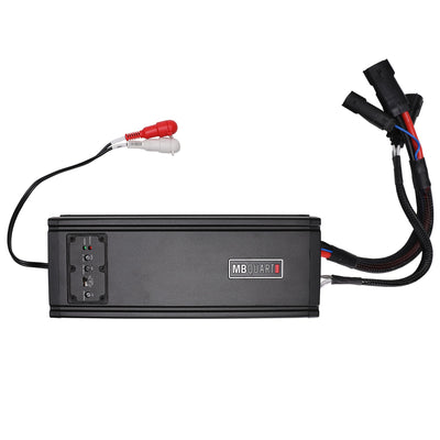 MB Quart Discus 2 Channel Marine Amplifier with Top Mounted Controls, 500 Watts - VMInnovations
